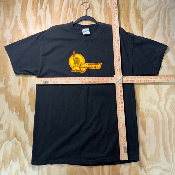 Vintage Y2K sword play innuendo 8 bit pixel video game shirt - Picture 4 of 4